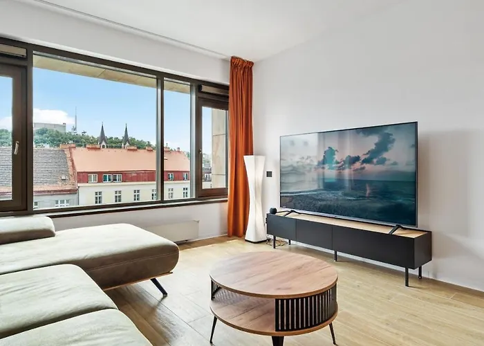 Lägenhet Karlin Diamond View & Garage Prag